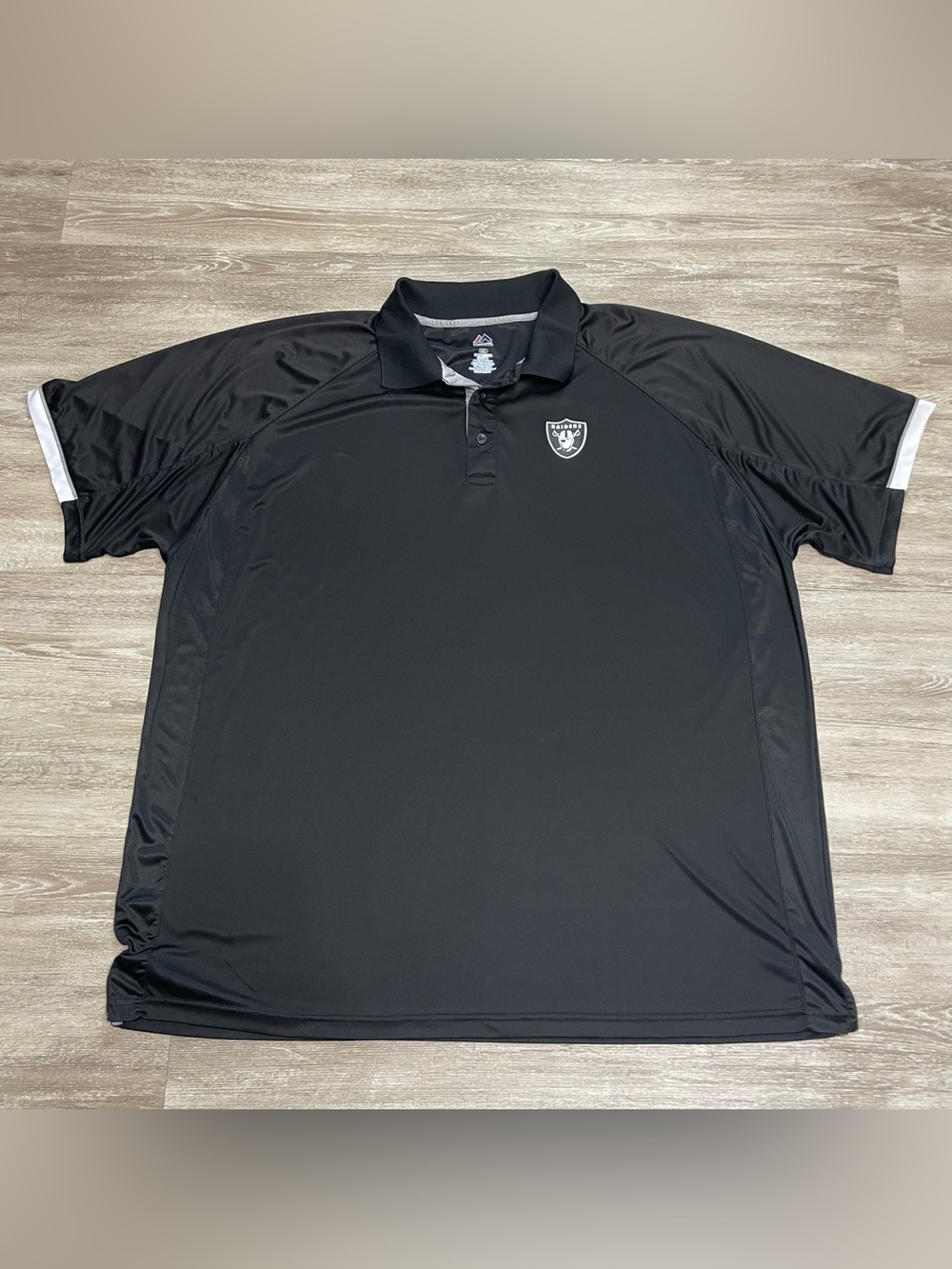 Las Vegas Raiders Majestic Black Performance Polo Men’s Sz 4XL NFL